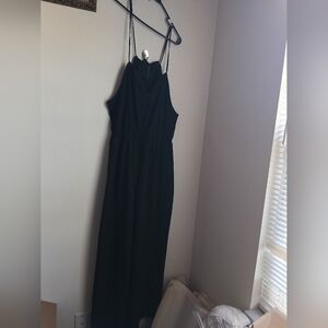 Shein Jumpsuit Women XL Black Wide Leg Elegant Formal Versatile Office Dinner